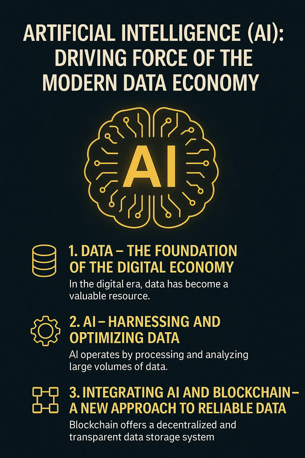 Artificial Intelligence Crypto and Modern Data Economy