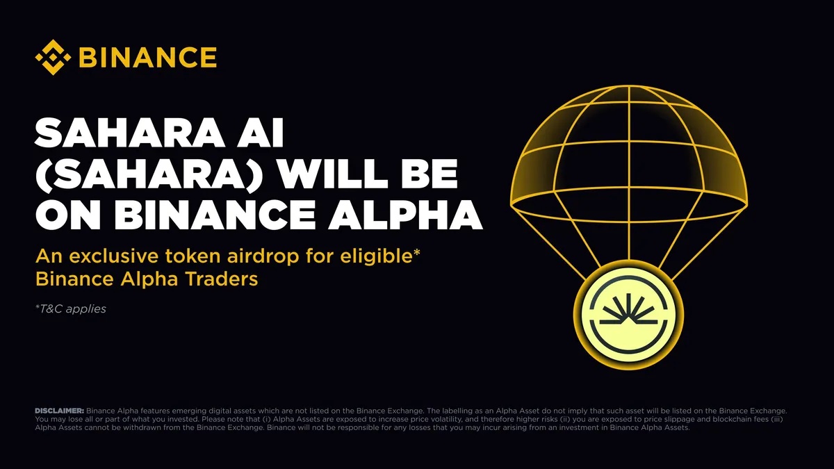 Sahara AI (SAHARA) Launches on Binance: Hot Crypto Airdrop