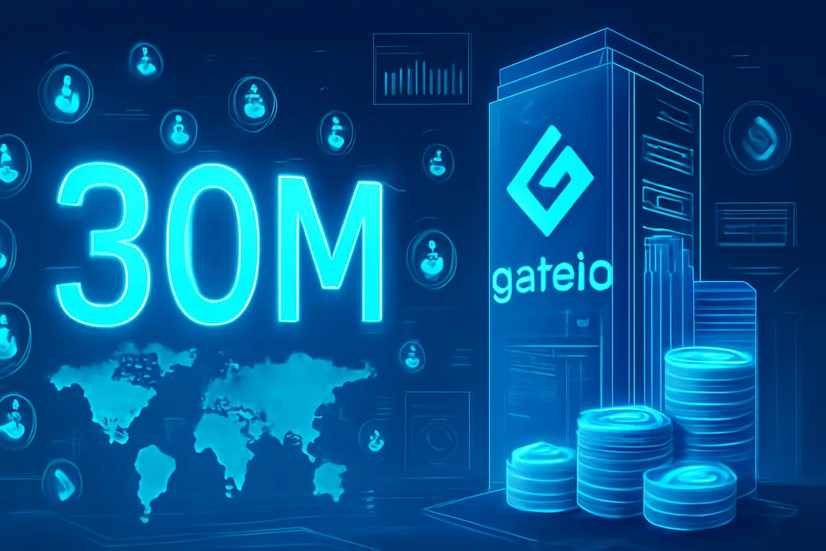 Crypto Exchange Gate.io Surpasses 30 Million Global Users