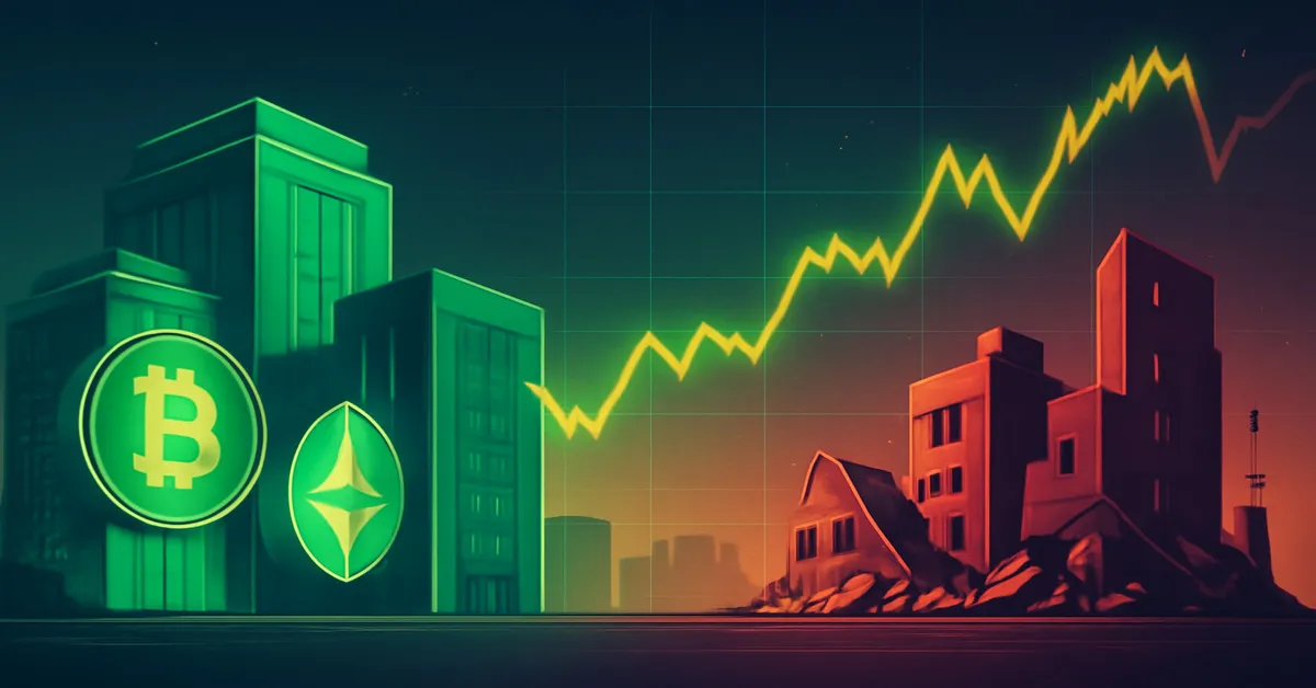 U.S. Crypto Stocks Diverge: MSTR Rises, Newcomers Fall