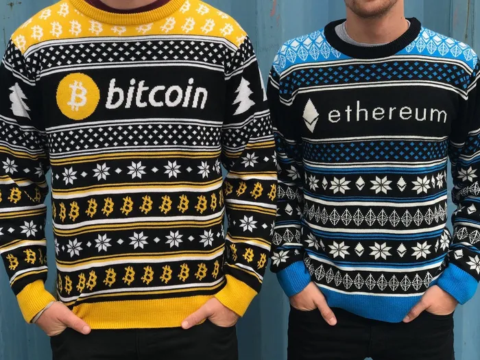 bitcoin and ethereum sweater guys