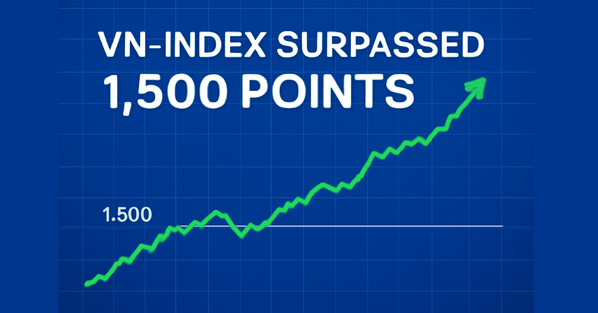 VN-Index Surpasses 1,500 Points, Market Rises Strong