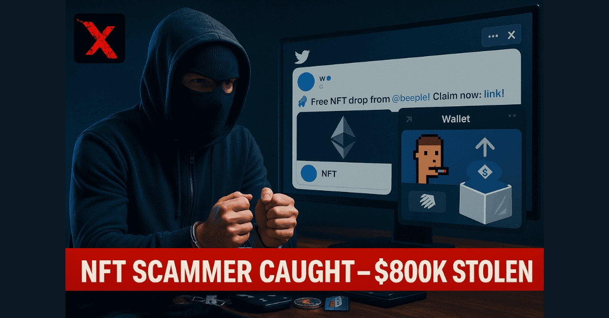 Crypto Scammer Sentenced To Prison For NFT Fraud On X