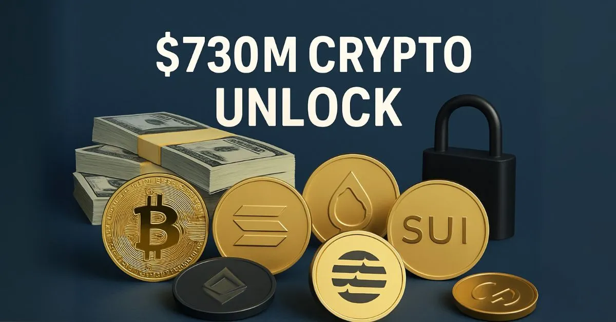 $730M Worth Of Crypto Tokens To Be Unlocked In August