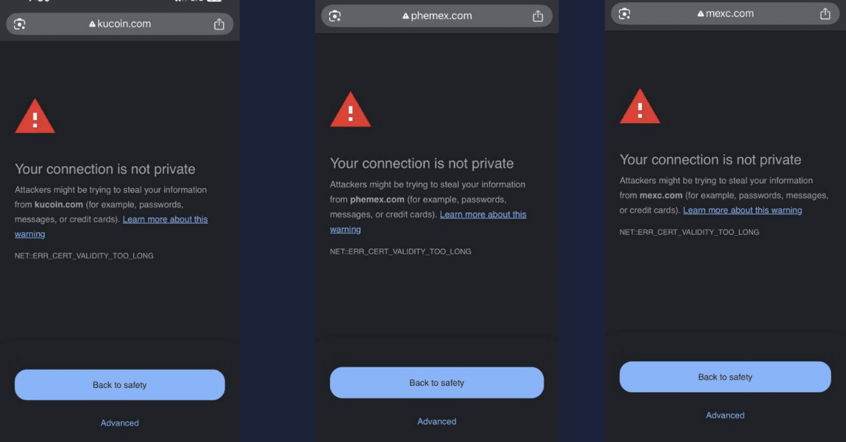 Blocked Exchanges