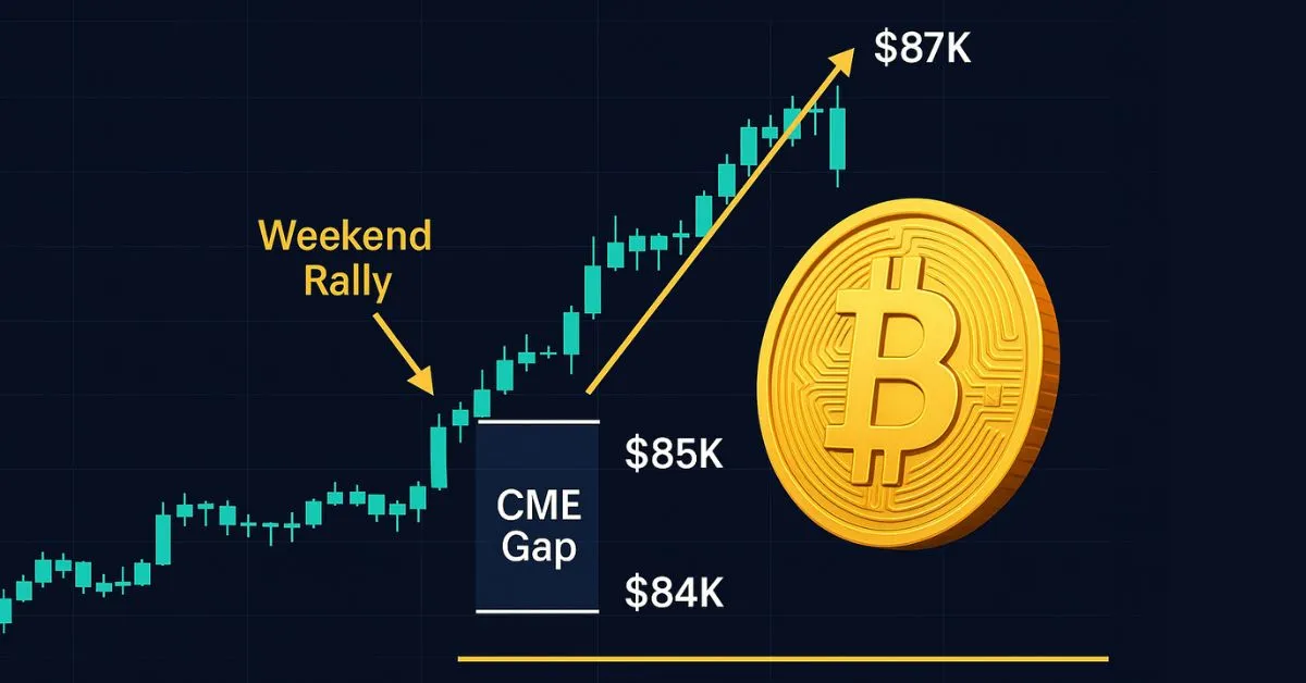 Bitcoin Crypto Weekend Surge Creates "CME Gap"