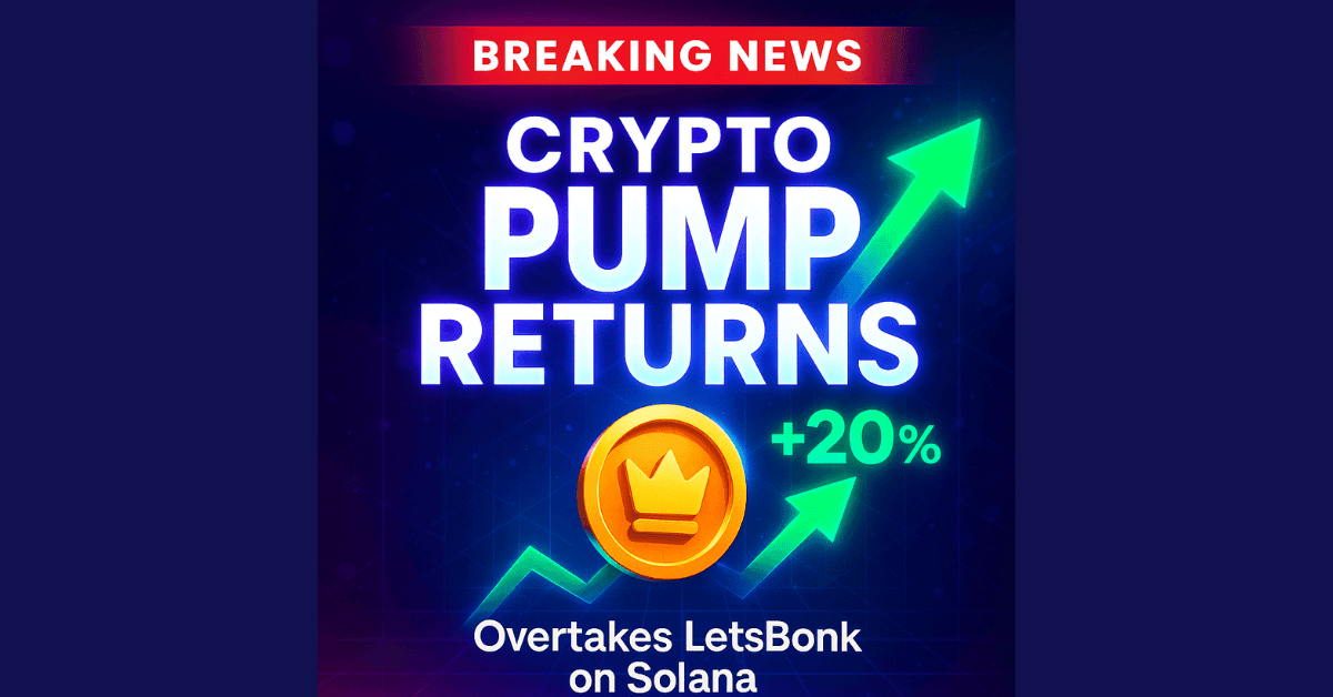 Crypto Pump Trở Lại, Vượt LetsBonk Trên Solana