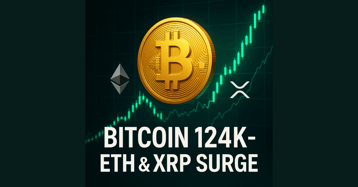 Crypto: Bitcoin Lập Đỉnh 124K USD, ETH & XRP Tăng Mạnh