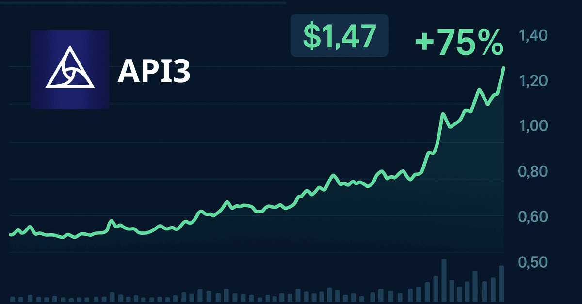 API3 Climbs To $1.47 After Massive 24h Surge