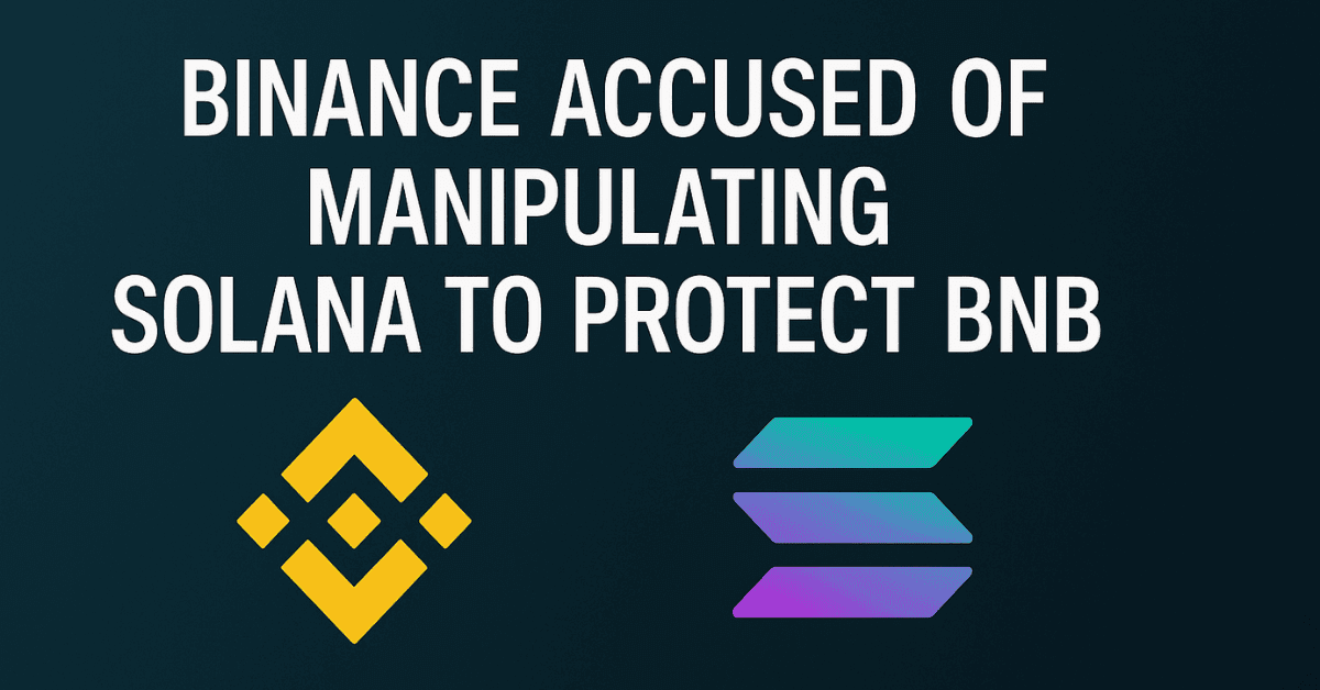 Binance Accused Of Market Manipulation Against Solana