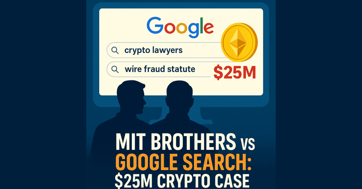 Anh Em MIT Muốn Chặn Google Search Trong Vụ Án Crypto 25M