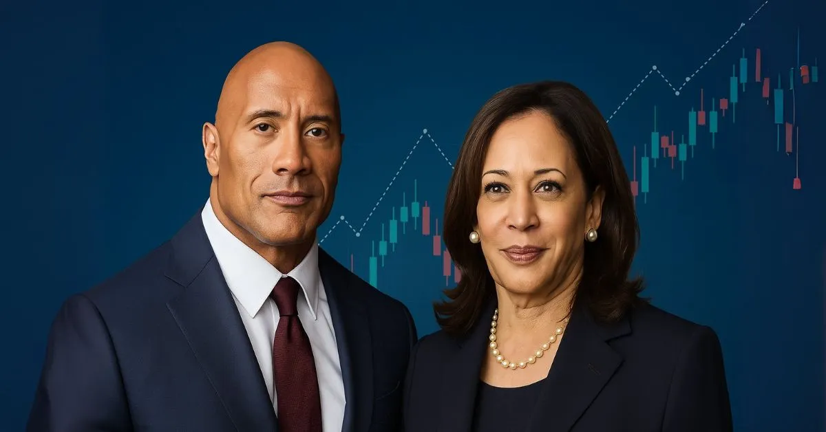 The Rock Vượt Kamala Harris Trên Polymarket Crypto 2028