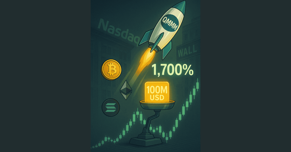 QMMM Surges 1,700% on $100 Million Crypto Treasury Plan