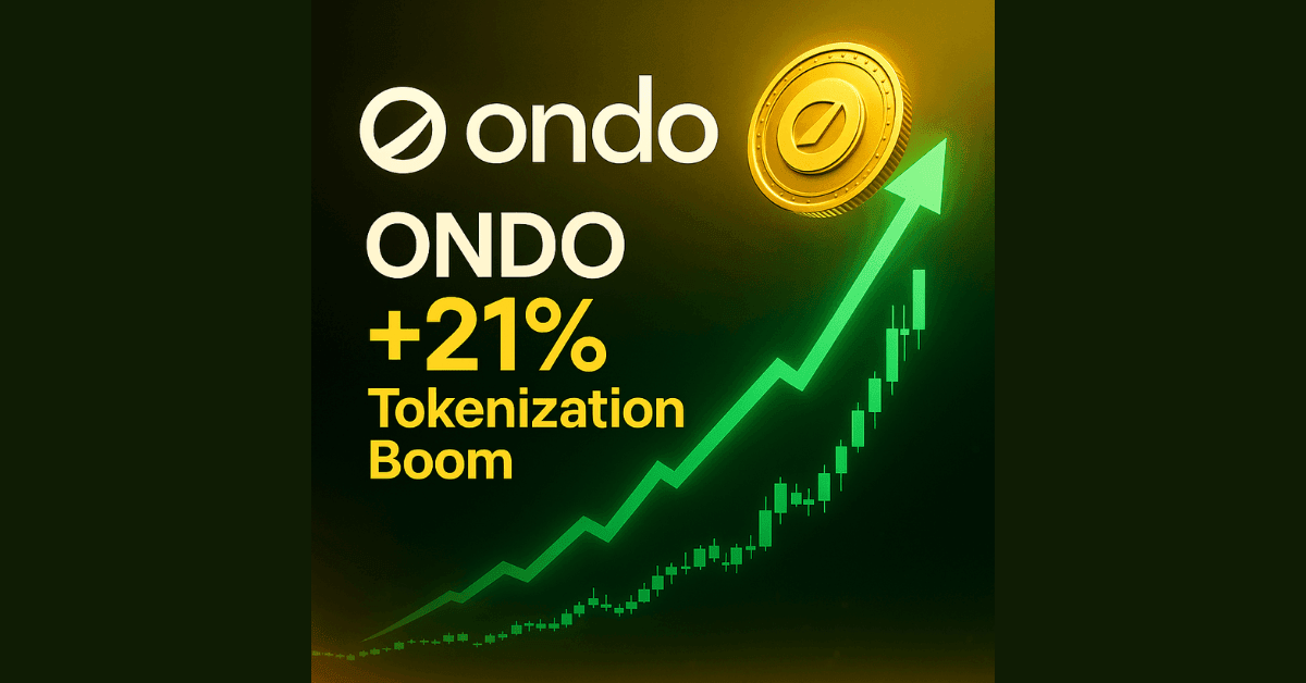 Ondo Finance Rises 21%: Crypto Tokenization Boom
