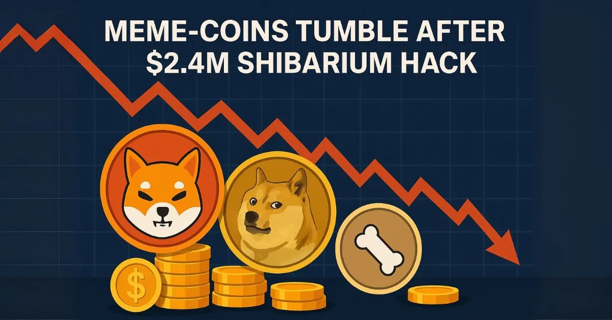 Memecoins Crypto Tumble After $2.4M Shibarium Hack