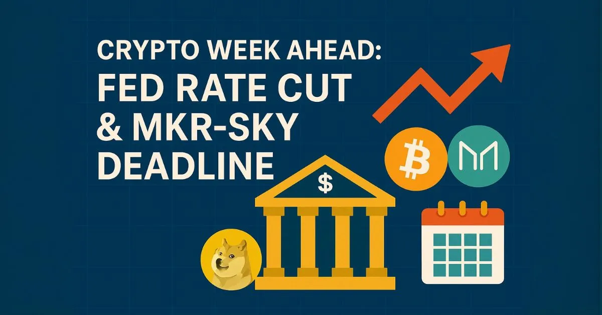 Crypto Week Ahead: Fed Rate Cut & MKR-SKY Deadline
