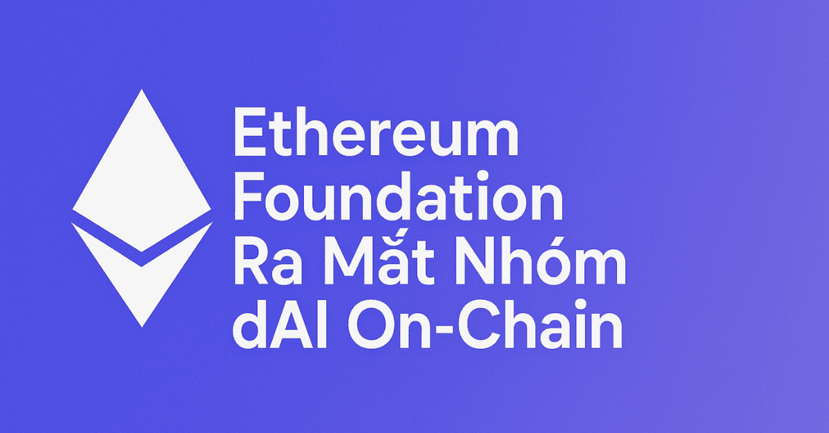Ethereum Foundation Launches On-Chain dAI Team