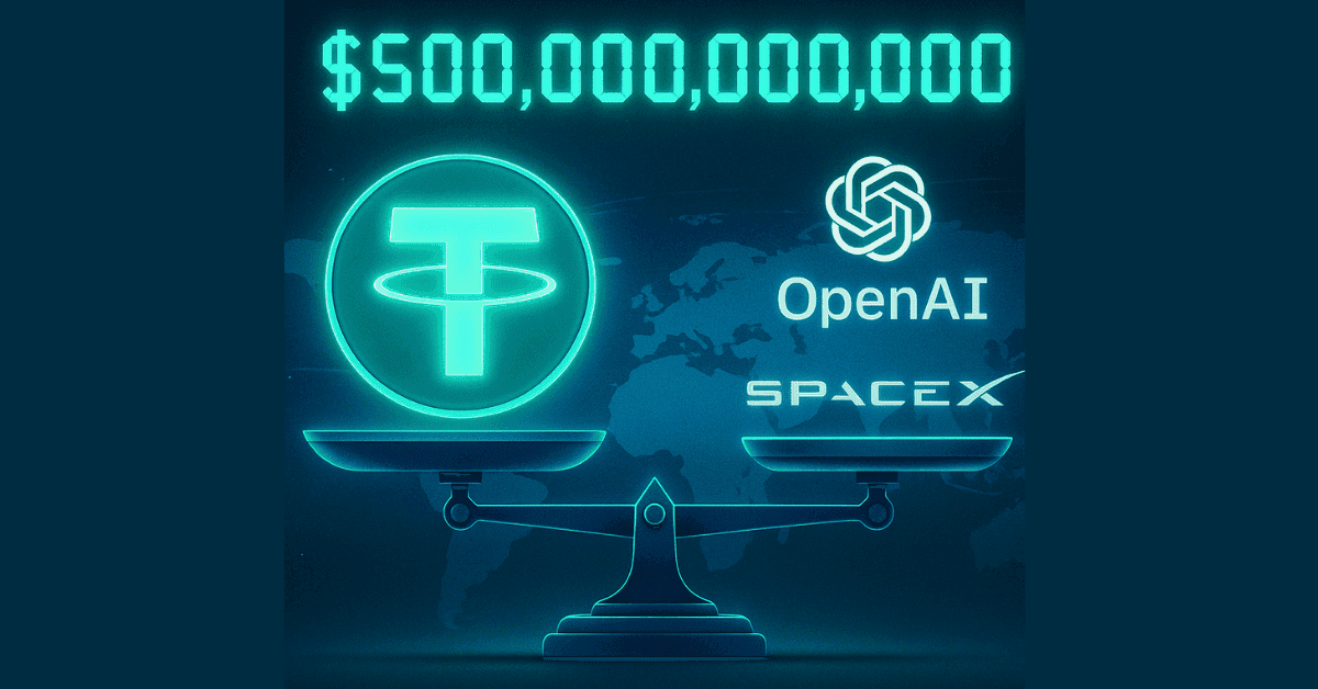 Tether Targets $500B Valuation With $20B Crypto Raise