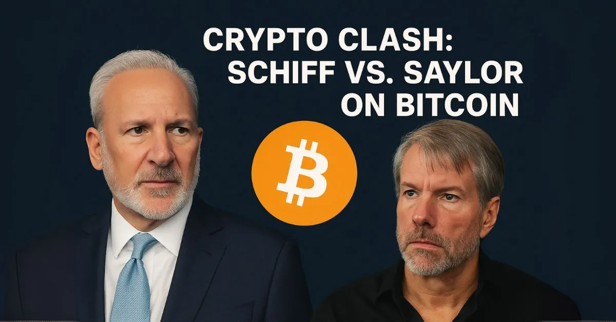 Crypto Clash: Schiff vs. Saylor On Bitcoin