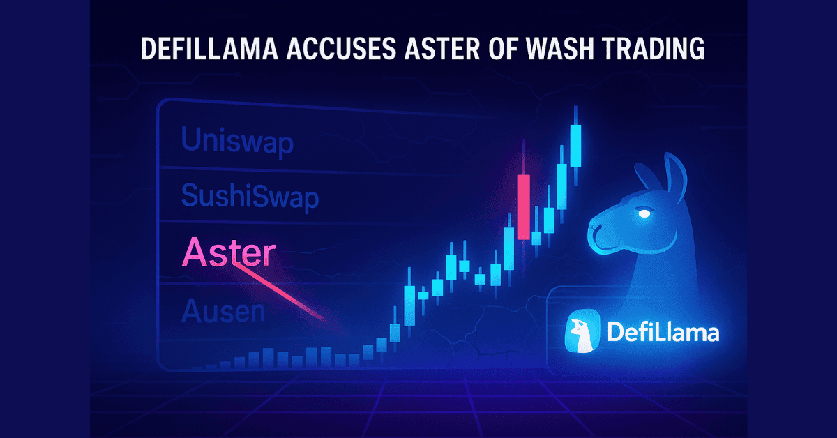 Aster Bị Defillama Tố Wash Trading, Crypto Rúng Động