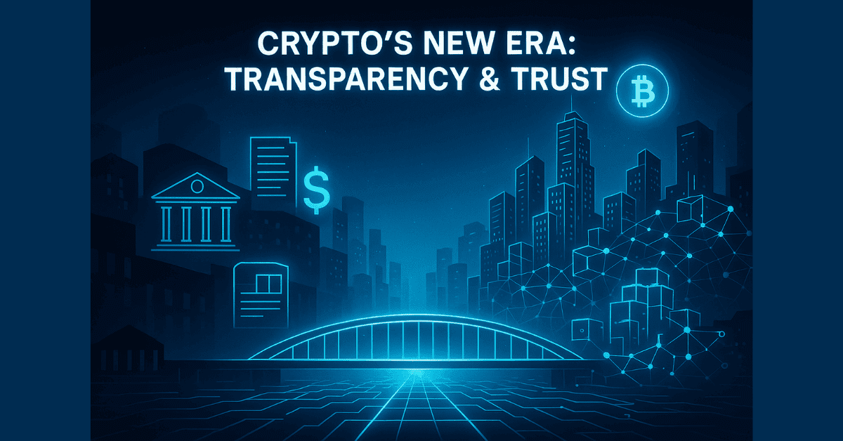 Crypto’s New Era: Transparency & Trust