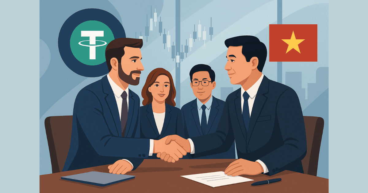Lãnh Đạo Tether Gặp Việt Nam Bàn Về Sàn Tài Sản Số