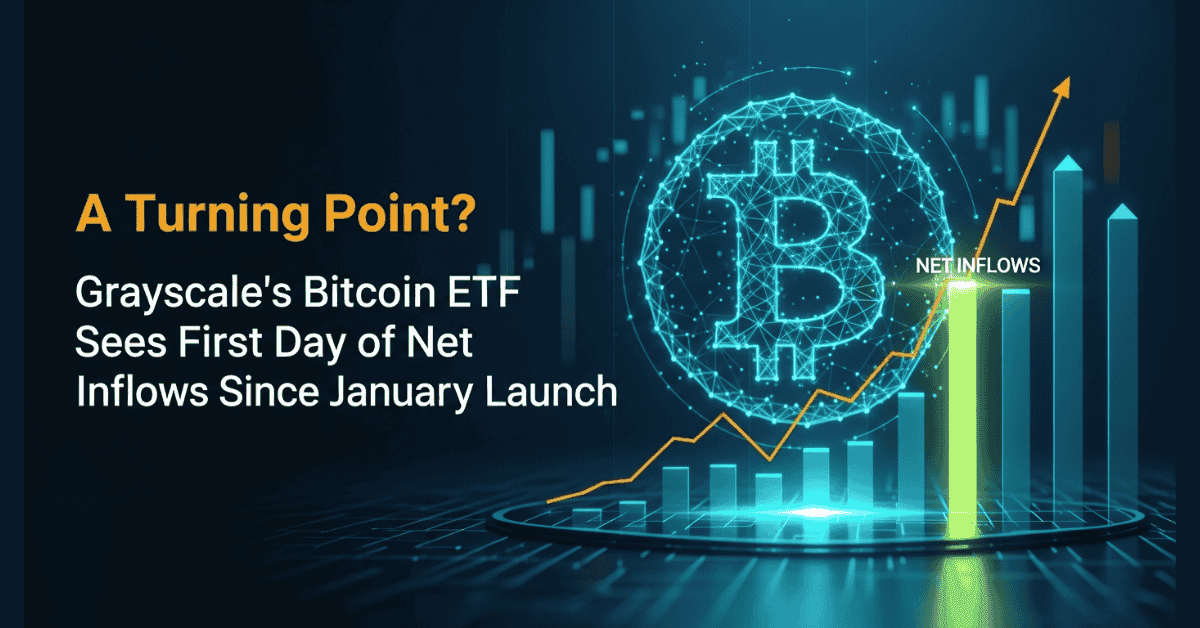 Grayscale Bitcoin Sees First Positive Crypto Inflow