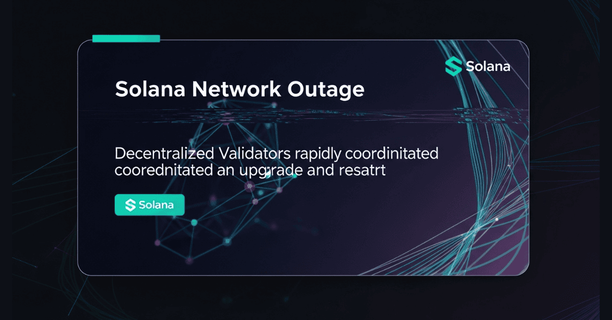 Crypto Solana Gặp Sự Cố Mạng, Phục Hồi Nhanh