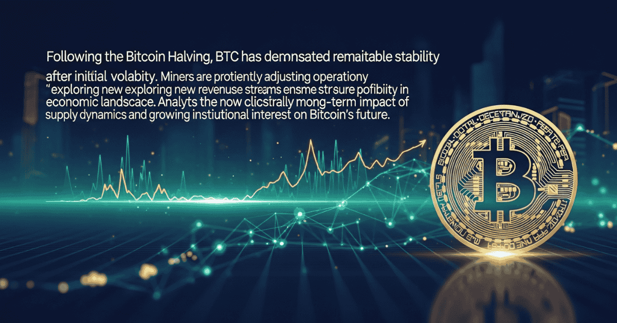 Bitcoin Crypto Stabilizes Post-halving As Miners Adapt