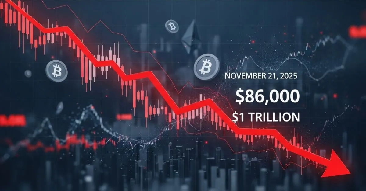 Bitcoin Crashes Below $86K: $1 Trillion Market Wipeout